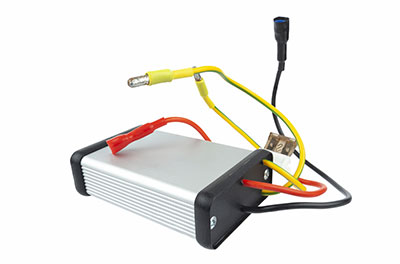 a close-up photo of a voltage regulator