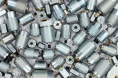 A bunch of DC motors