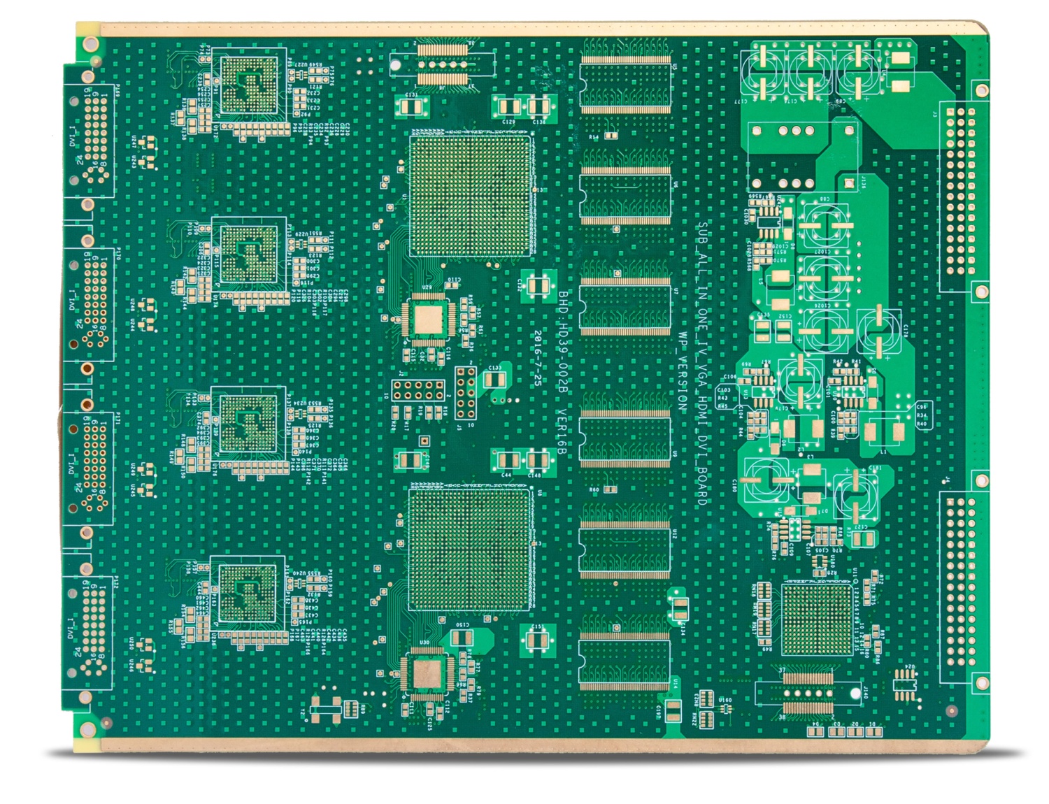 8 layers+min. distance from hole to line 0.13mm