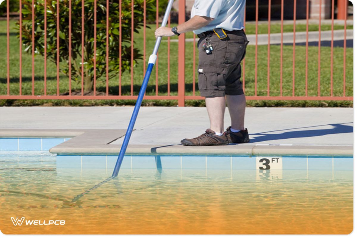 A Pool Expert conducting Routine Maintenance Practices