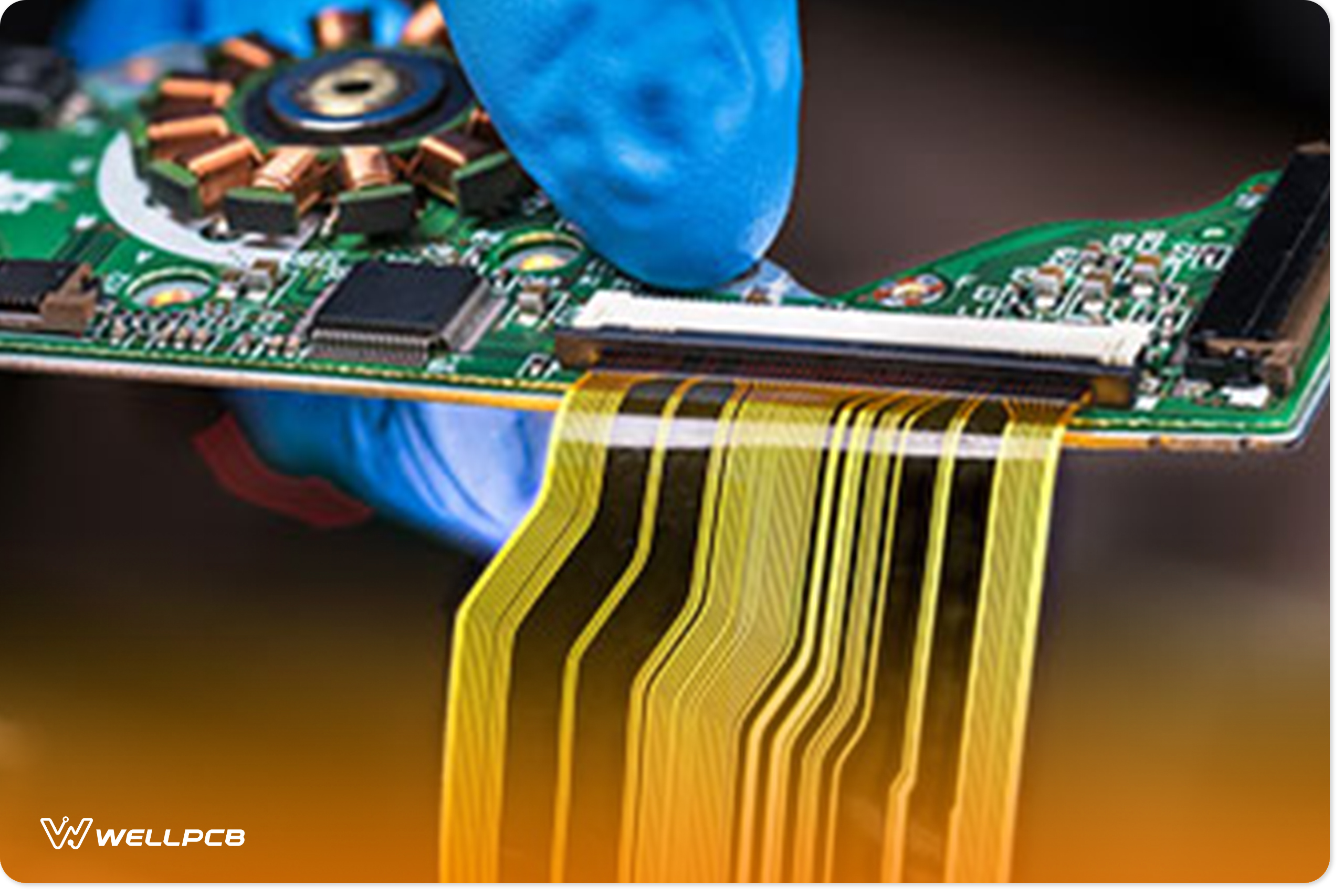 Flexible micro chips or resistors on PCB