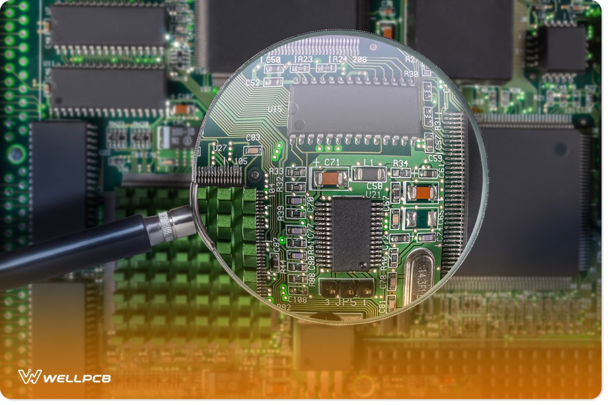 PCB with active passive components