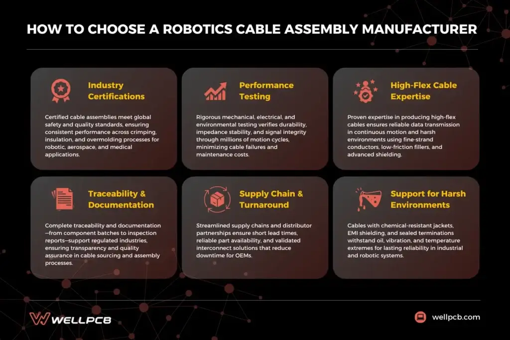 how to choose a robotics cable assembly manufacturer